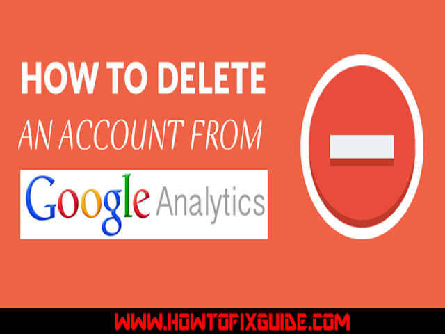 Delete an Account from Google Analytics