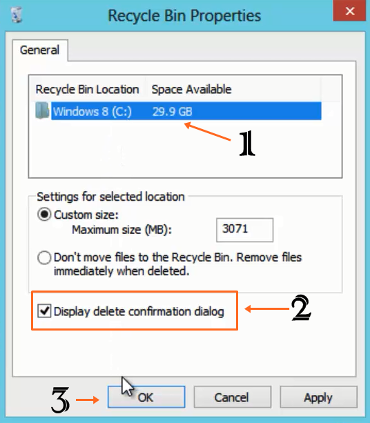 How to Show Confirmation Dialog On Recycle Bin Windows 8 TechVital
