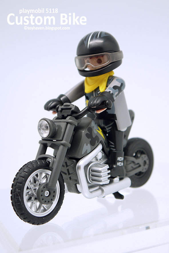toyhaven Playmobil 5118 Custom Motorcycle with Rider