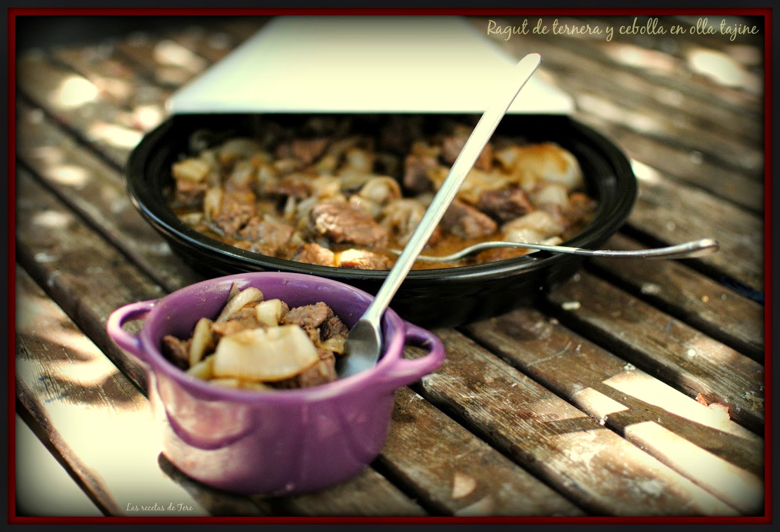 Ragut de ternera y cebolla en olla tajine Las Recetas de Tere