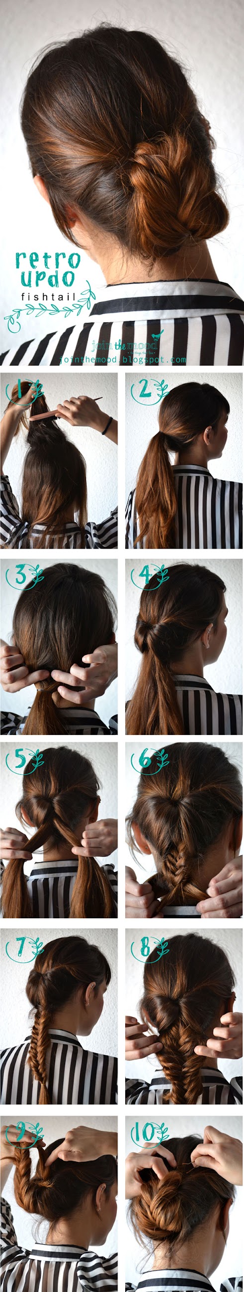 How To Make Retro Updo Fishtail