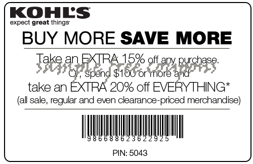 Khols coupon codes