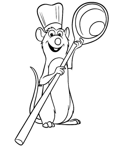 Colouring For Kids Printable Ratatouille Coloring Pages