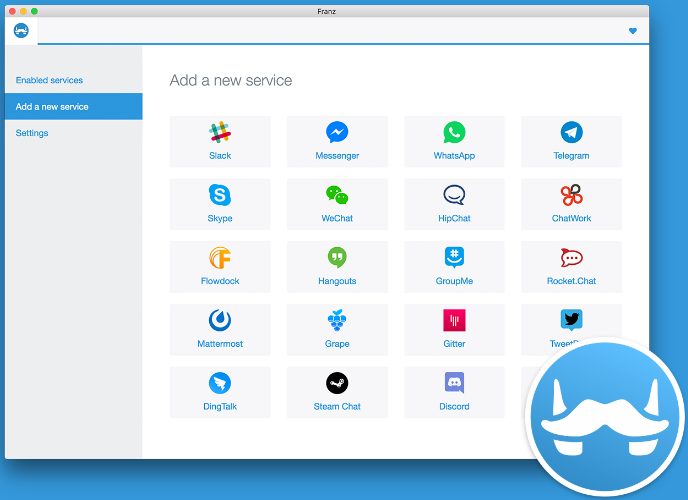 Franz, Aplikasi Chatting Gratis yang Menggabungkan Semua Messenger Jadi Satu franz aplikasi chatting gratis