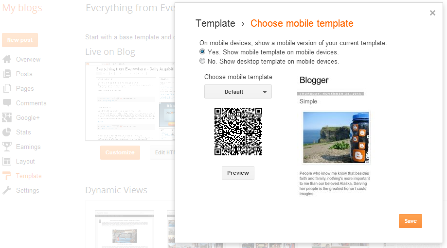 why blogger mobile template not work everything from everywhere