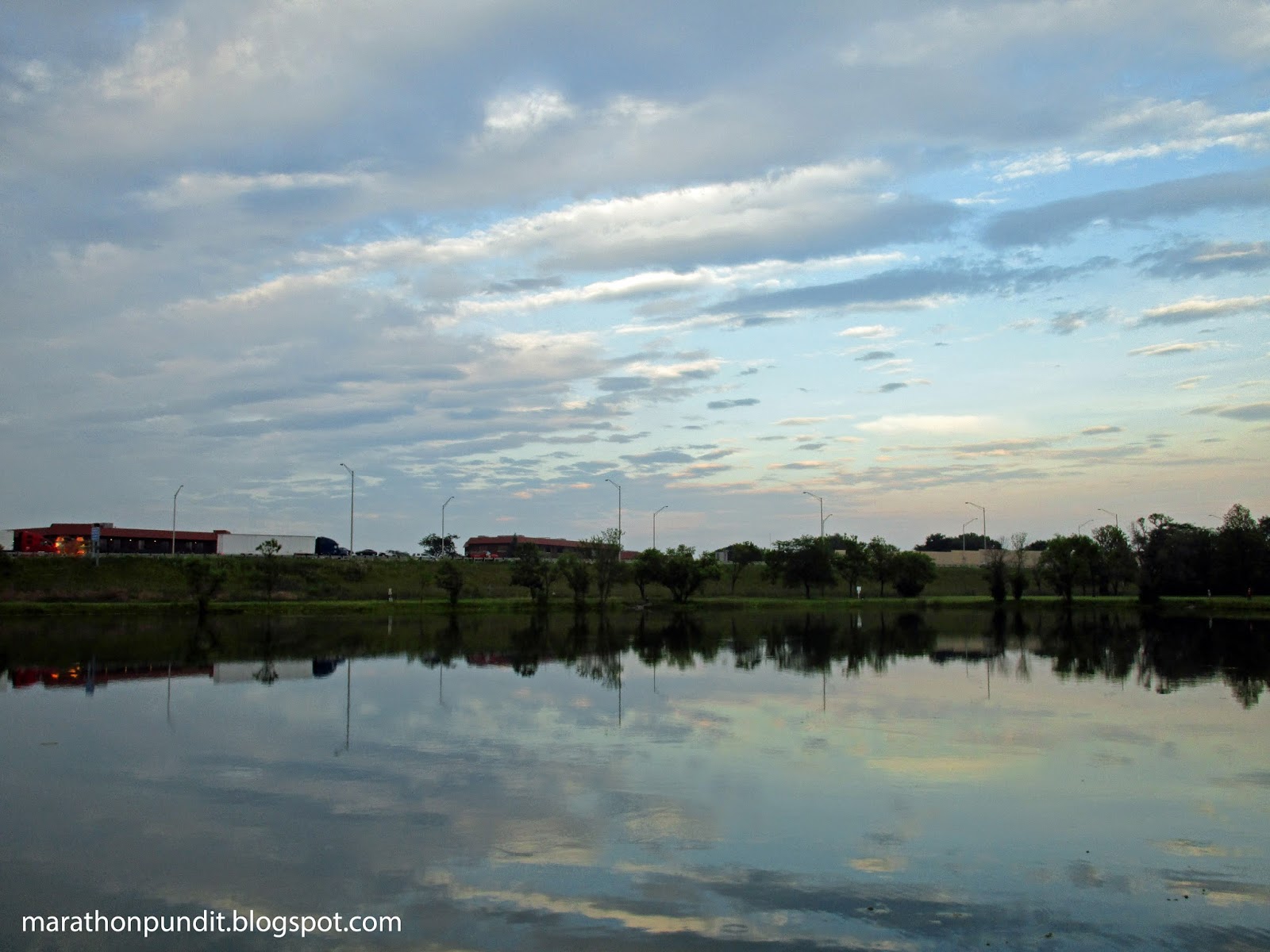 Marathon Pundit Belleau Lake from the west near sunset