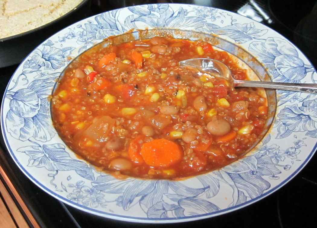 Karen’s Vegan Kitchen Spicy Pinto Bean and Quinoa Chili
