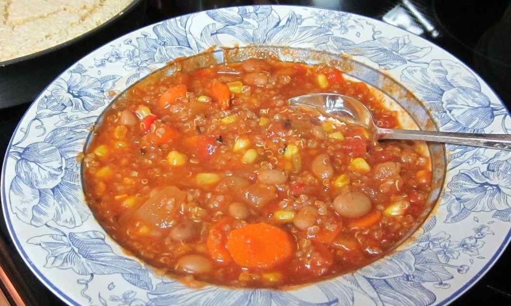 Karen’s Vegan Kitchen Spicy Pinto Bean and Quinoa Chili