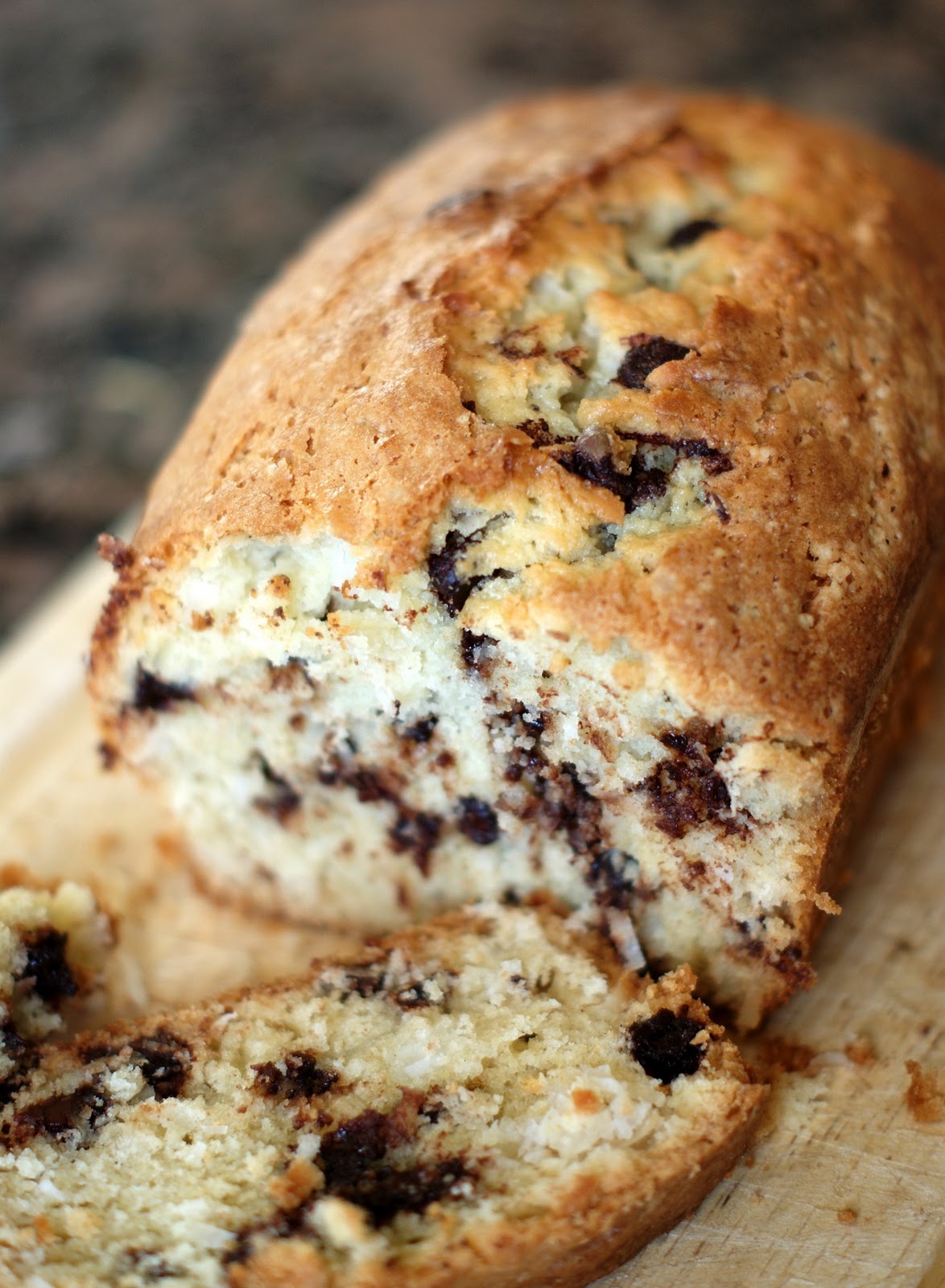 Alice and the Mock Turtle Coconut Chocolate Chip Bread