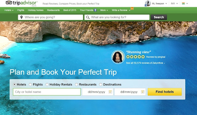 TripAdvisor Screen