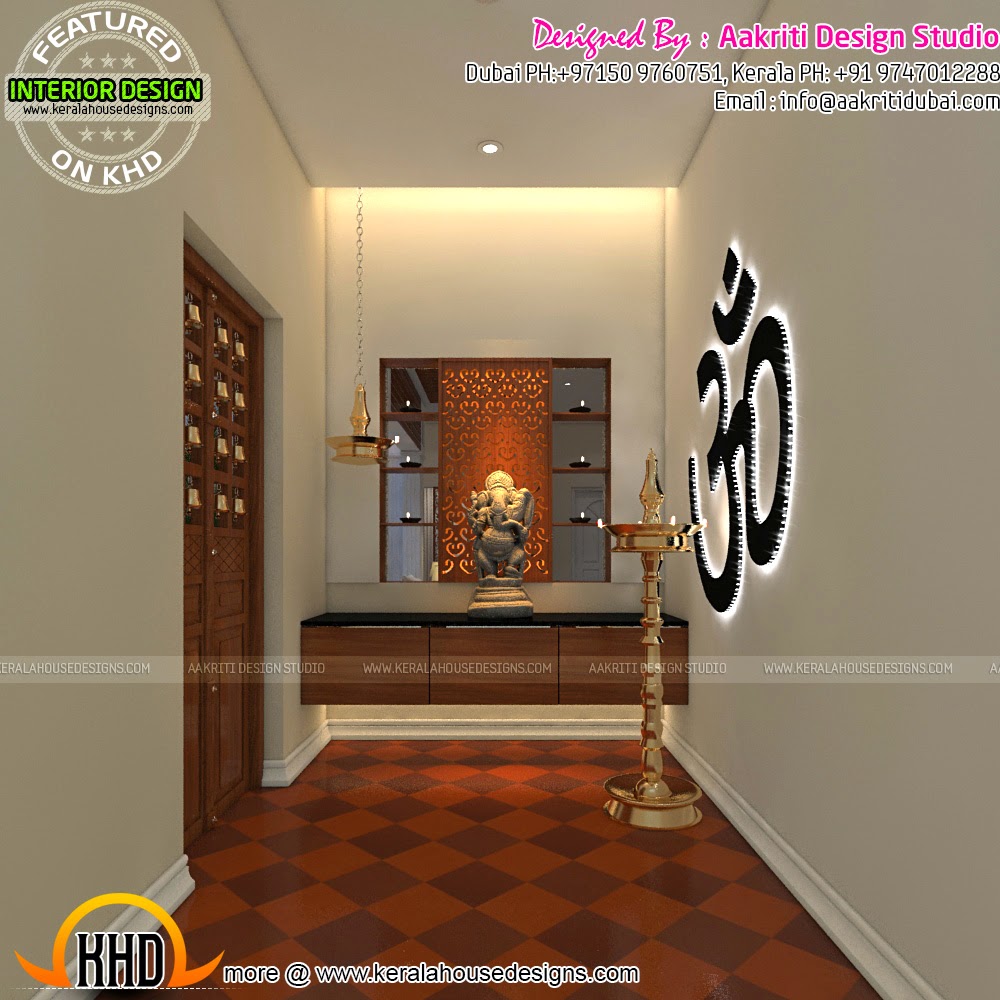 Modern Pooja Room Design Furnished Modern Pooja Room Design Furnished