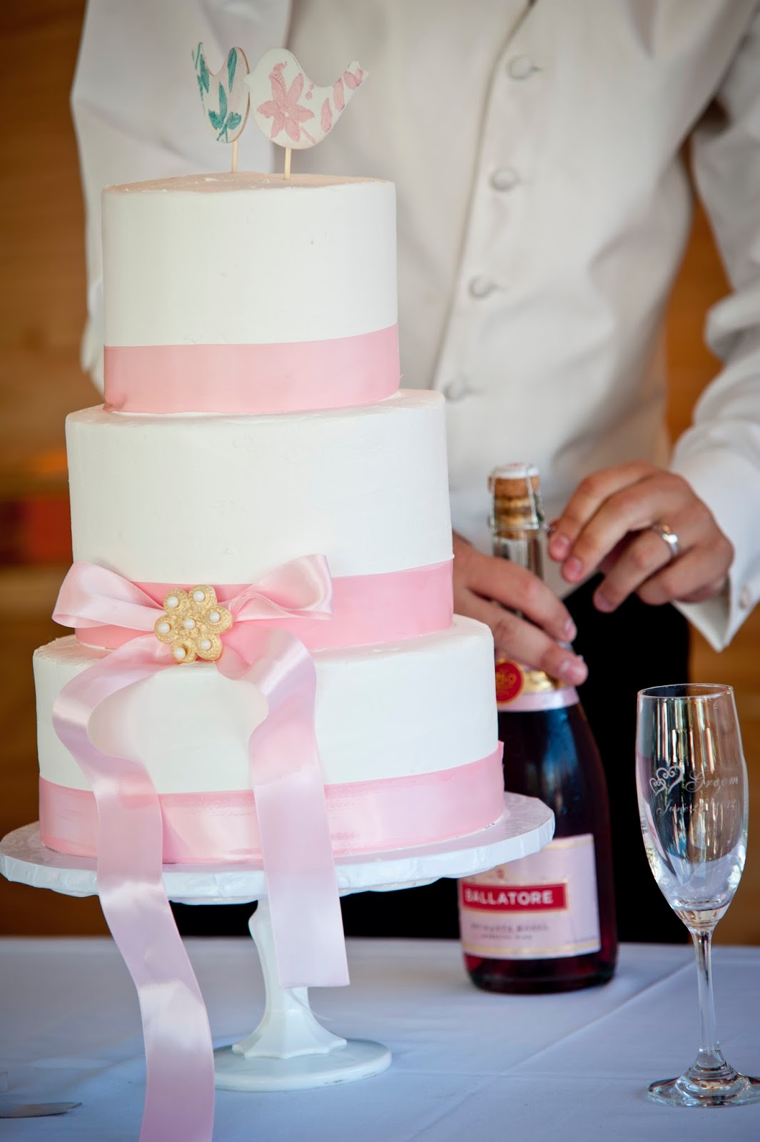 DIY Glitter Cake Topper