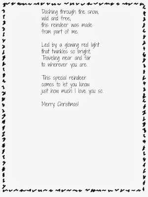 Handprint Reindeer, Ornaments, and Poem {free printable} Handprint Reindeer, Ornaments, and Poem {free printable}