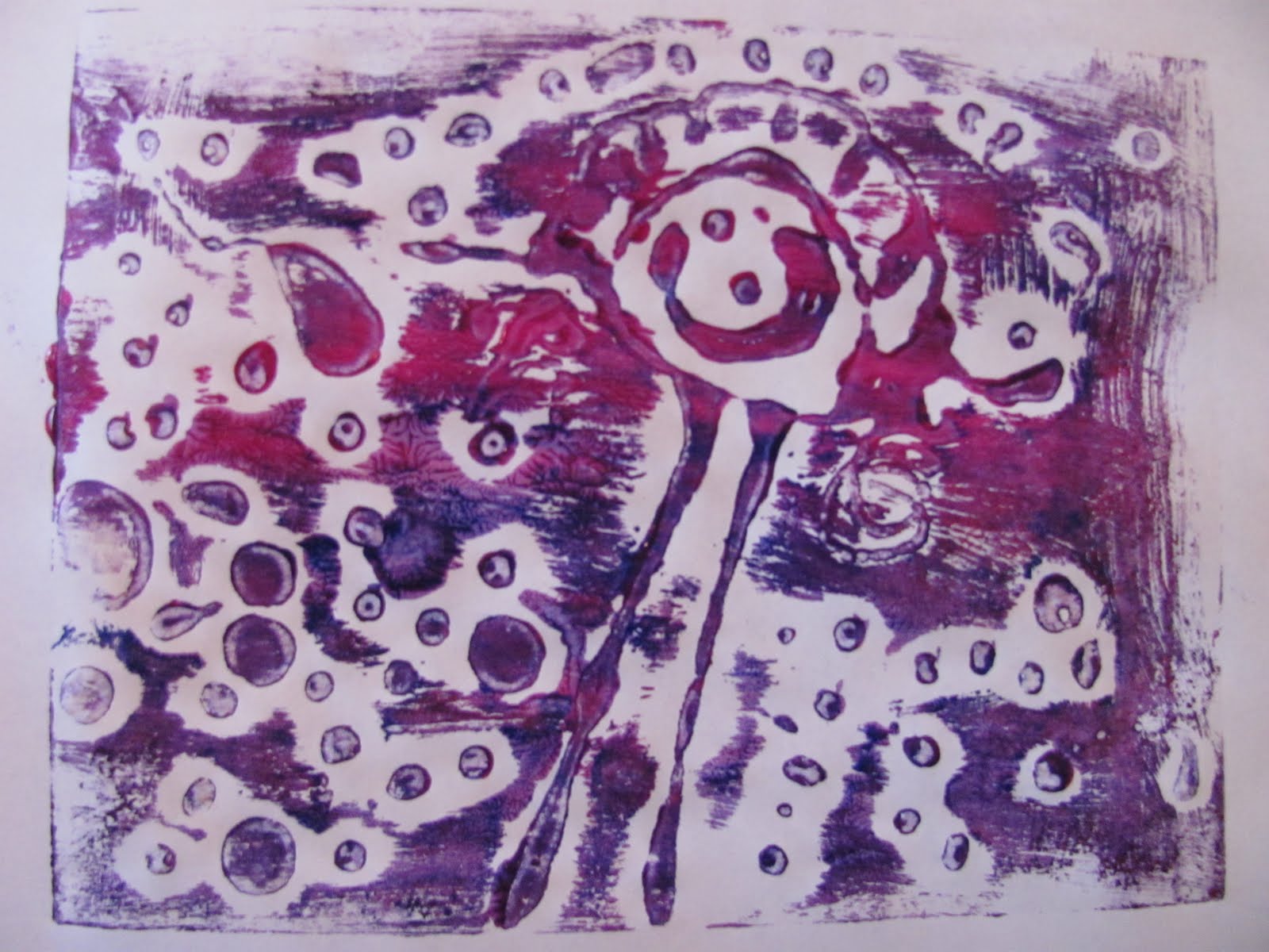 The Chocolate Muffin Tree Glue Prints!!!