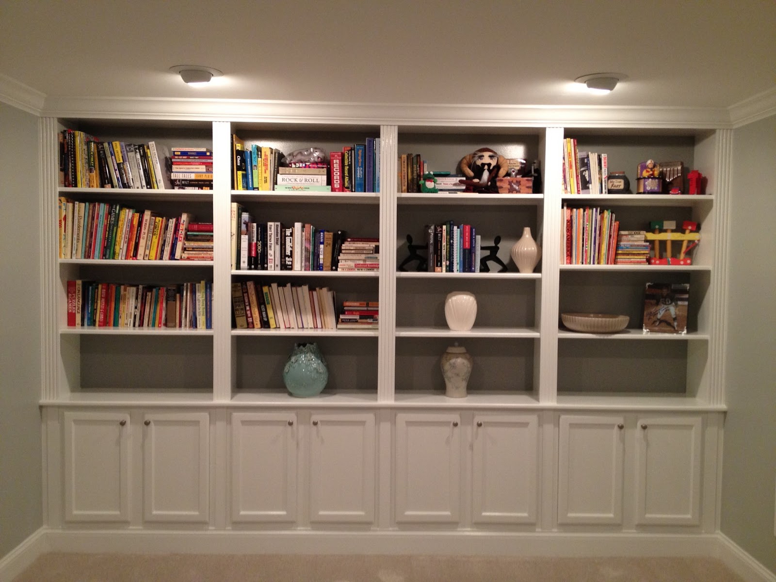 Stephanie Kraus Designs Bookcase styled three ways!