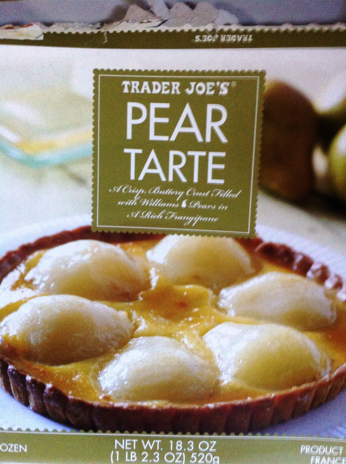 Trader Joe's Pear Tart Pear tart, Almond flavor, Simply recipes