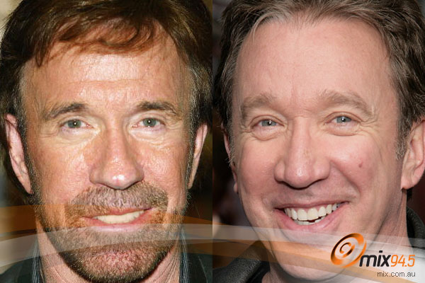 chuck norris looks like tim allen just watching the wheels go round neanderthal man chuck norris looks like tim allen just watching the wheels go round neanderthal man