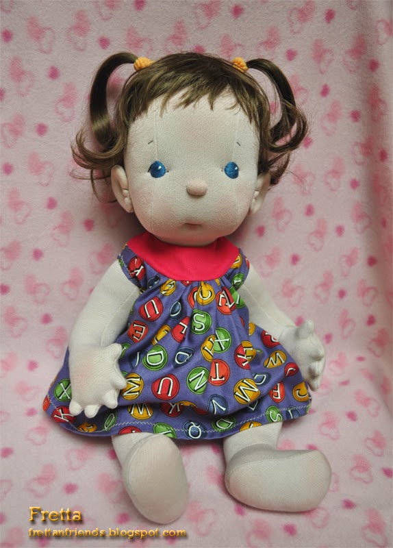 brown hair blue eye baby doll