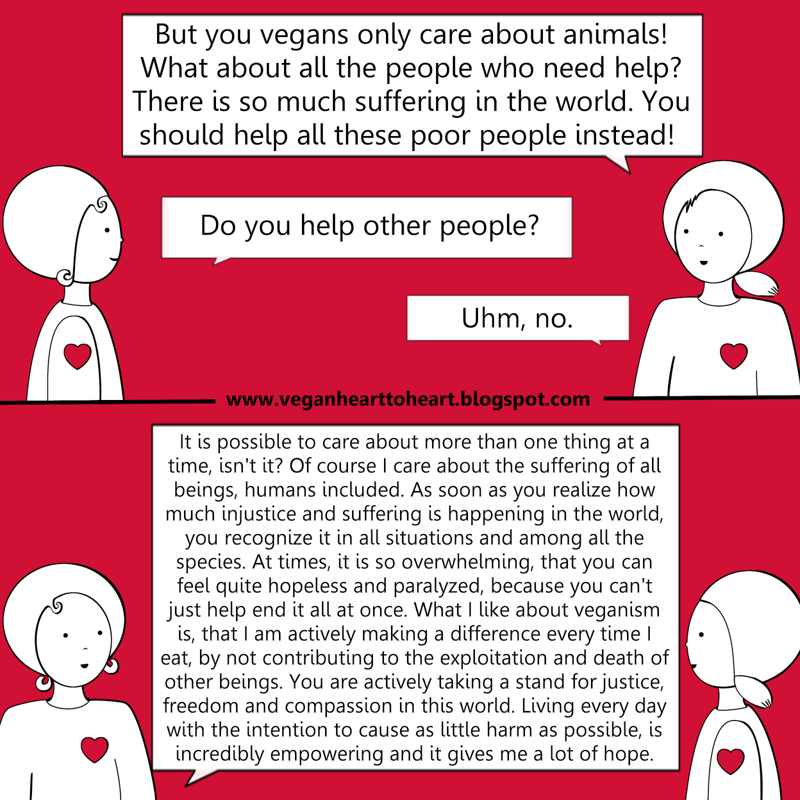 Vegan Heart to Heart: Do vegans only care about animals?