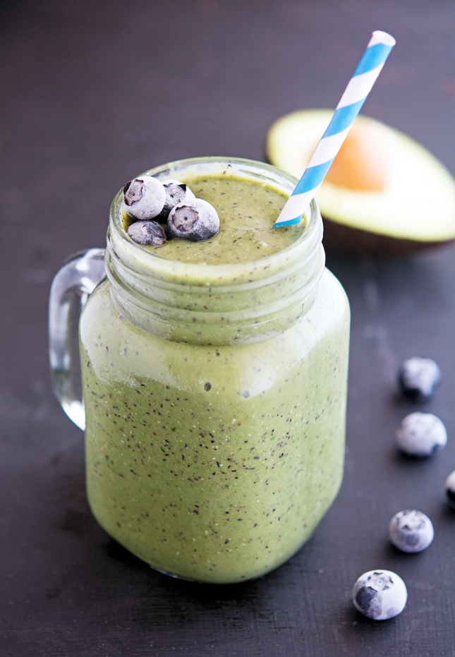 The Iron You Blueberry Avocado and Spinach Power Smoothie