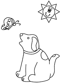 The dog in world: Some dogs coloring for babies
