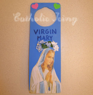 Virgin Mary Crowning Door Hanger