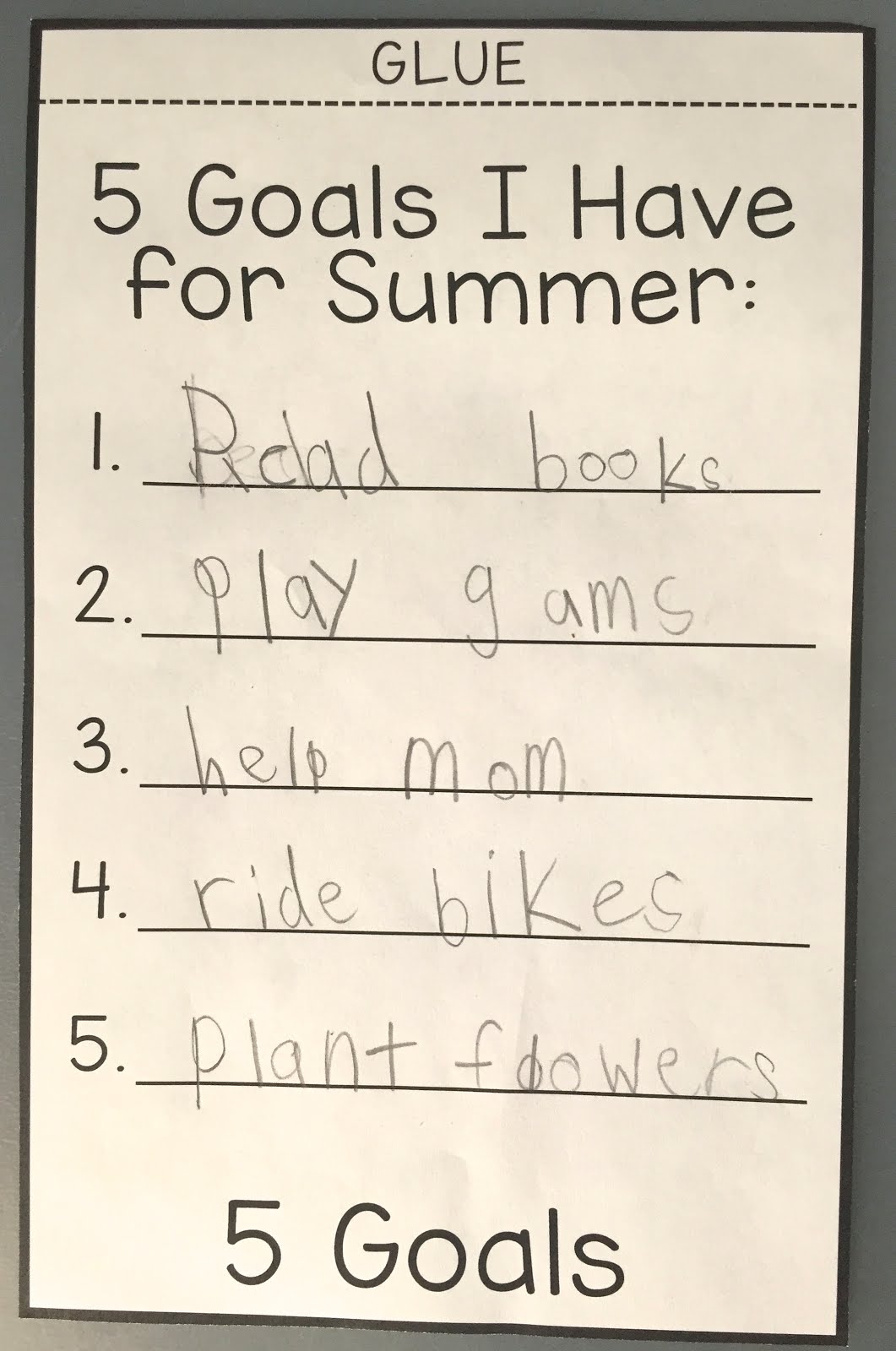 Summer Goals Flip Book Plus 3 FREE Downloads The Barefoot Teacher