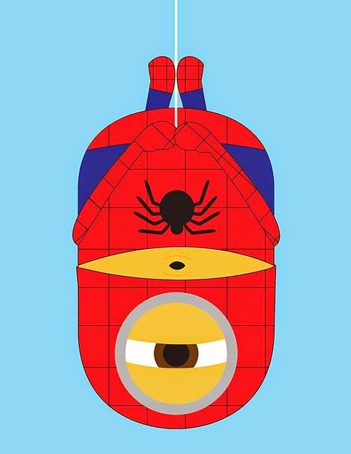 06-Spiderman-Kevin-Magic-Lam-The-Minions-Despicable-Me-Superheroes-www-designstack-co