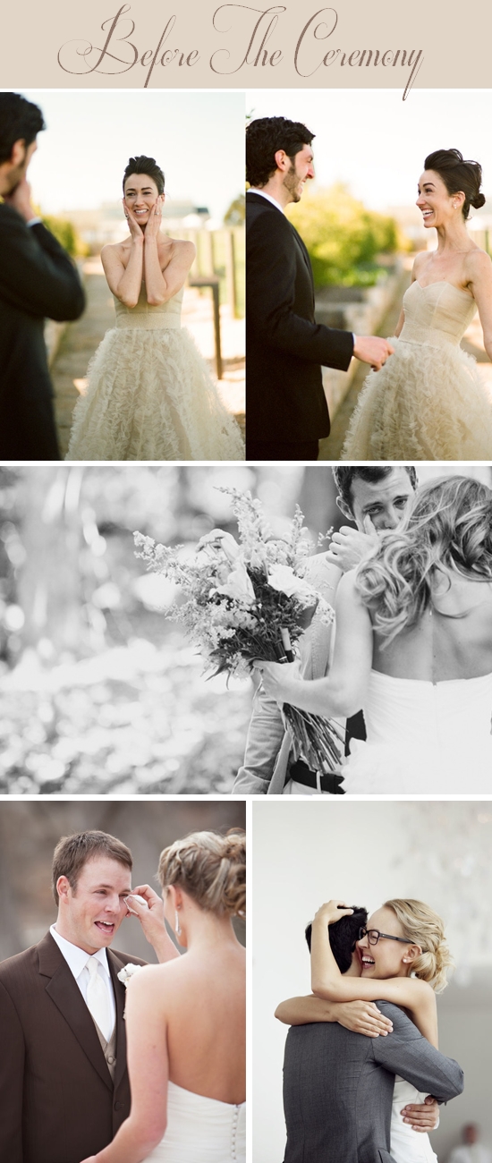Seeing Each Other for the First Time Before the Ceremony Seeing Each Other for the First Time Before the Ceremony