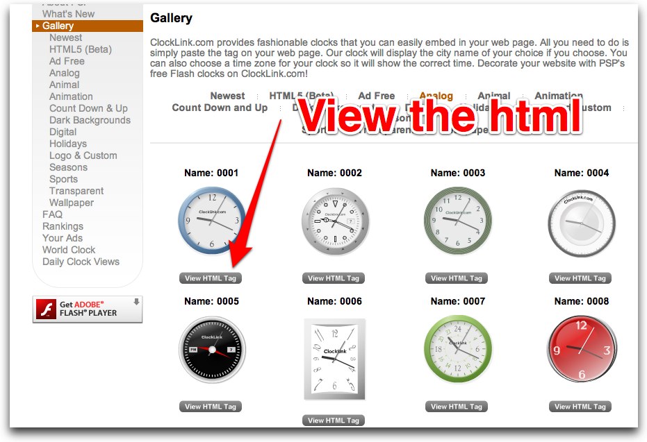Bling For Your Blog Adding a Clock