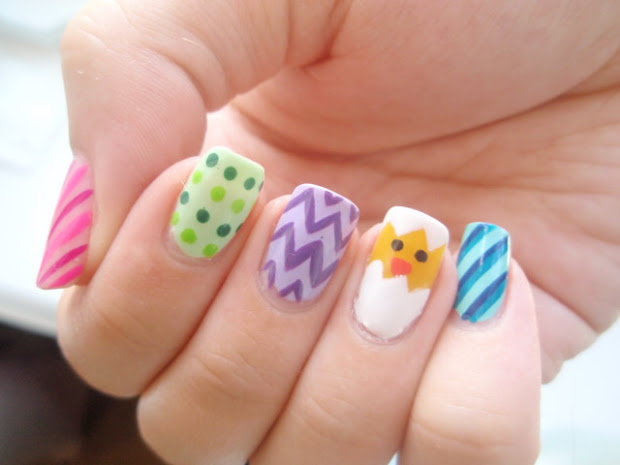lin's lacquer easter egg nails