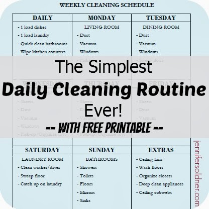 the simplest daily cleaning