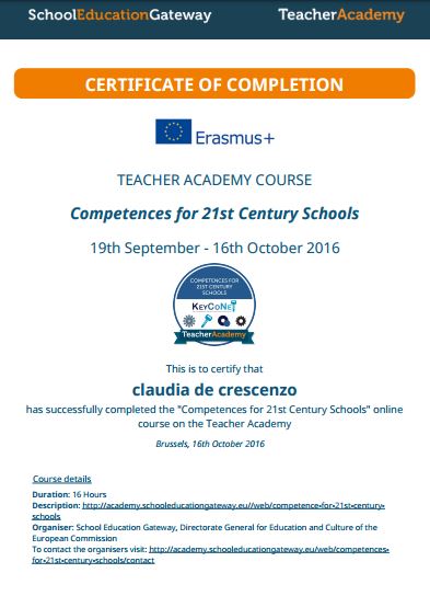 Competences for 21st Century Schools