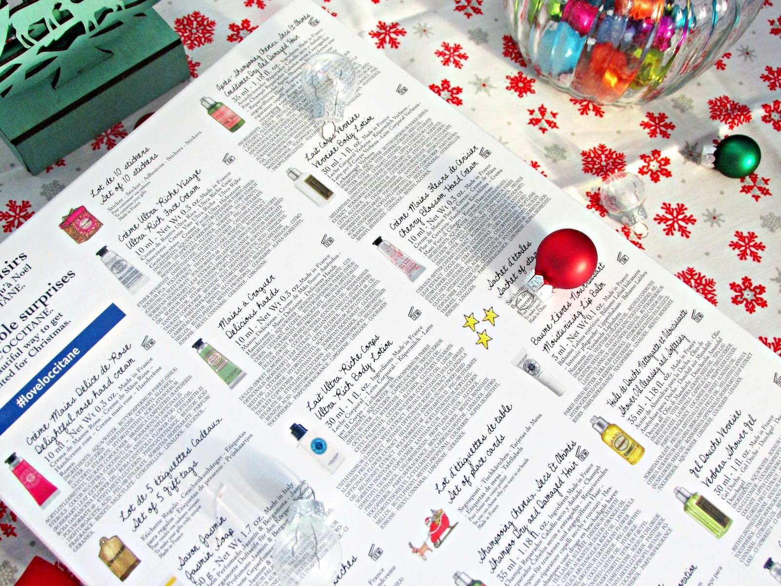 L'Occitane En Provence Beauty Advent Calendar Christmas 2015 Polka