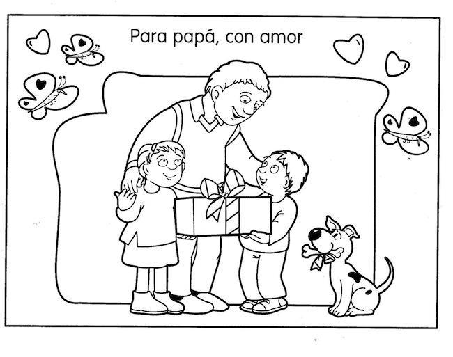 Dibujos del Día del Padre para colorear | Dibujos Para Colorear