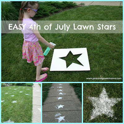 Sifted Flour Lawn Stars from Pink and Green Mama 4th of July