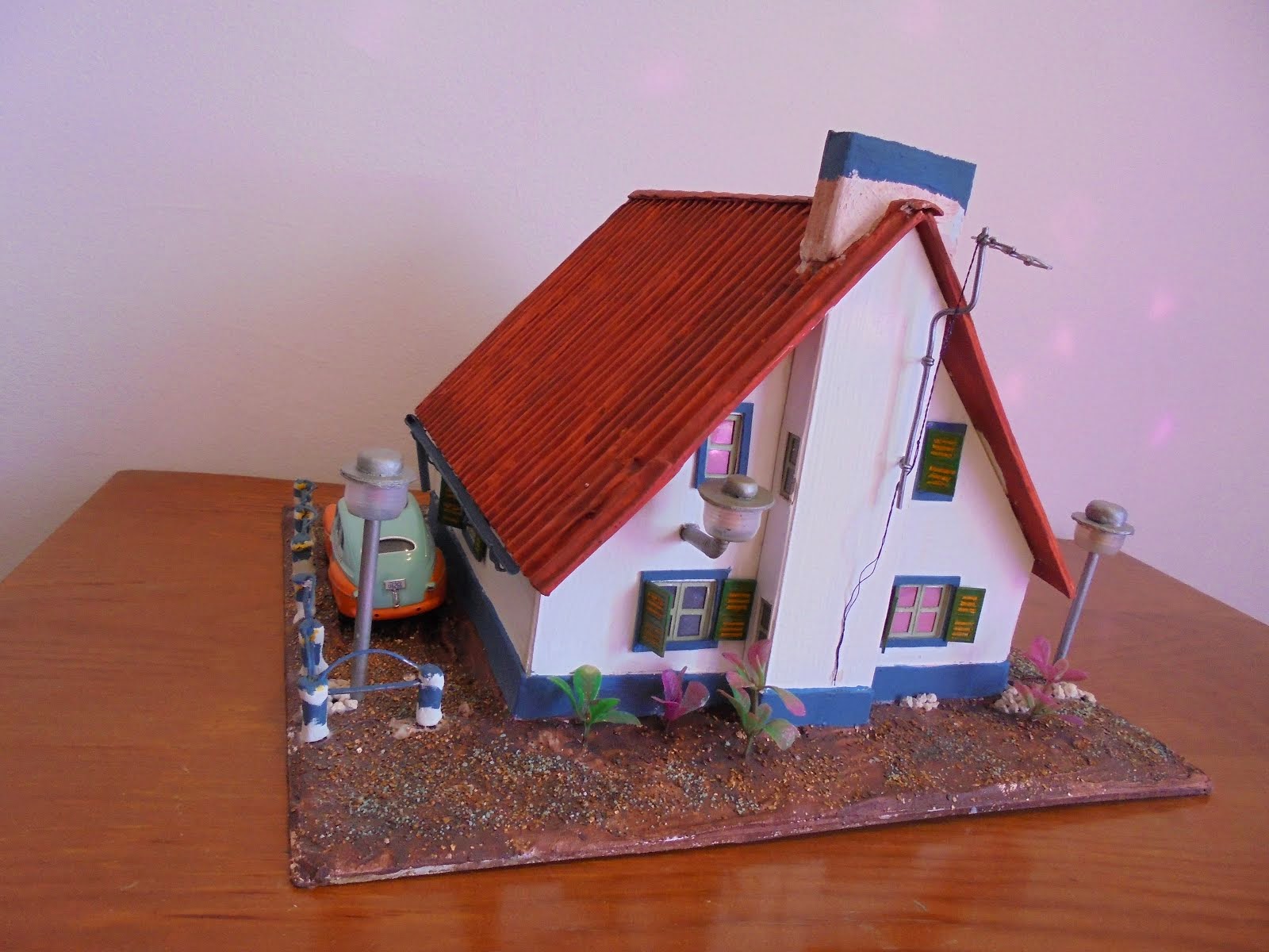 casa de papel em miniatura