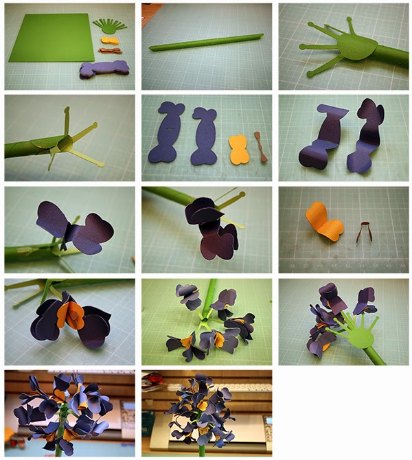 3d paper flower making