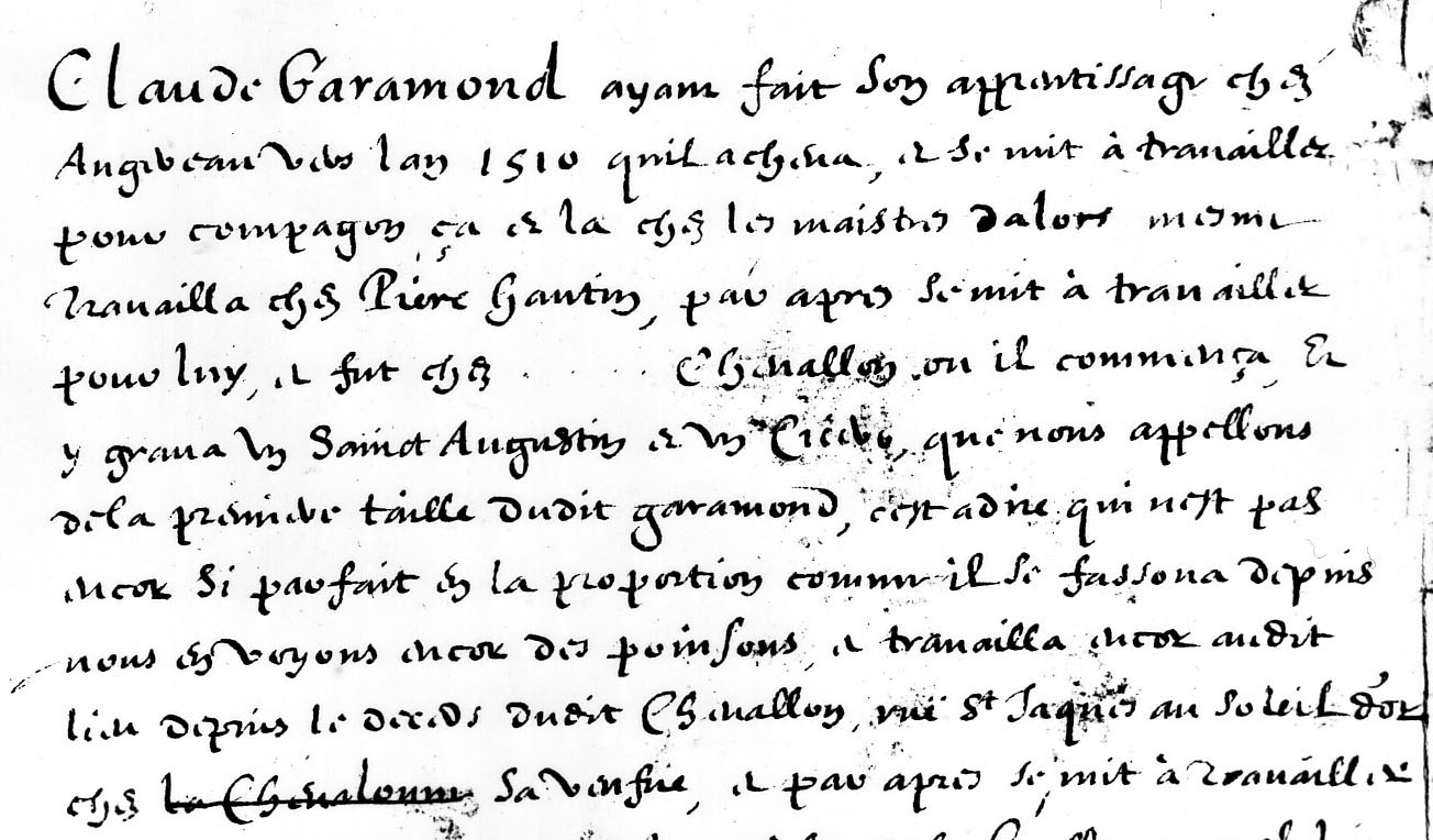 Typefoundry: Garamond or Garamont?