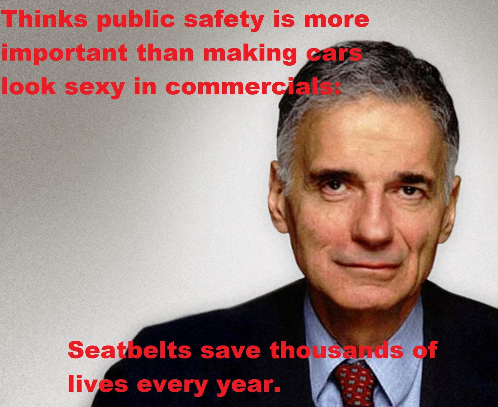 United We Bland: Talk the Talk, Walk the Walk Ralph Nader Meme