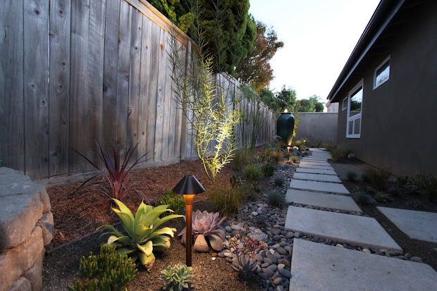 lighting mid-century modern landscape