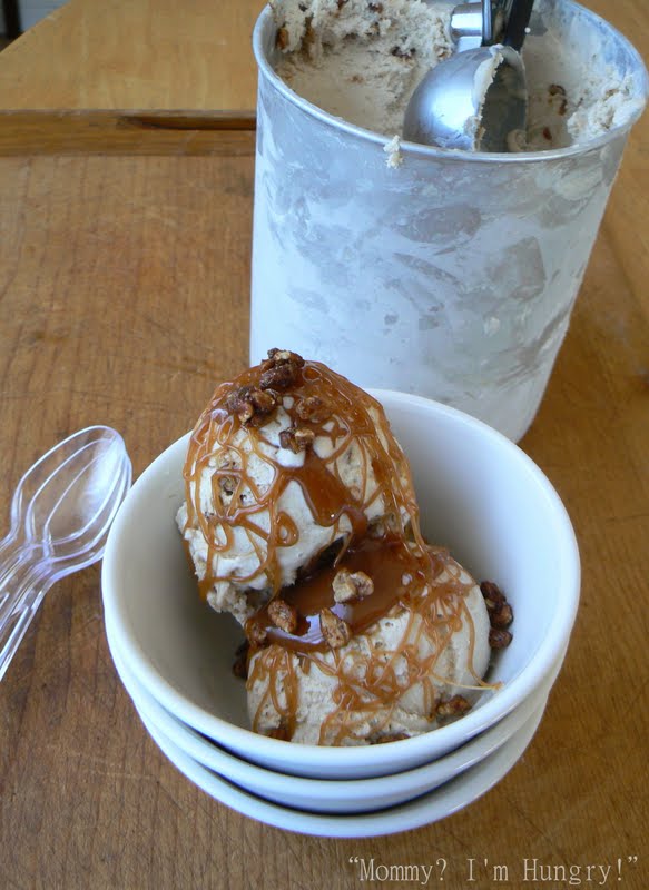 MIH Recipe Blog Homemade Banana Pecan Praline Ice Cream
