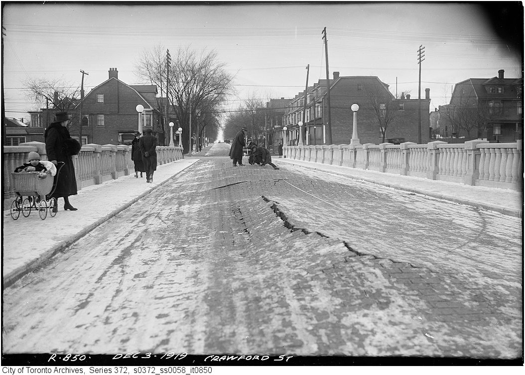 lost toronto Crawford Street Bridge/Then and Now