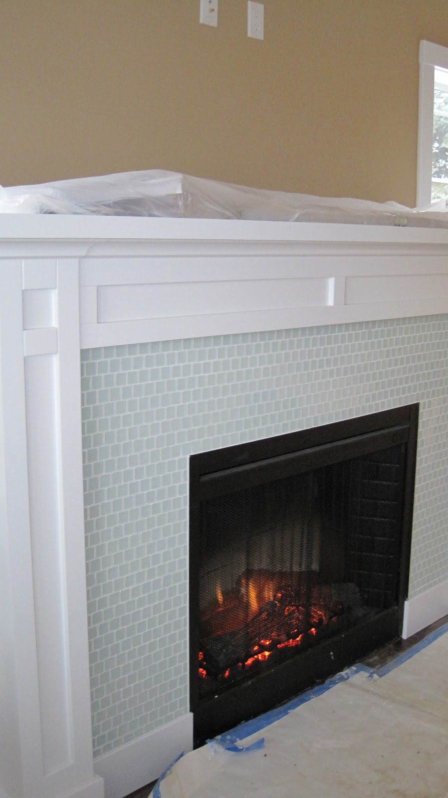 I Married a Tree Hugger Built in Fireplace with Shelves