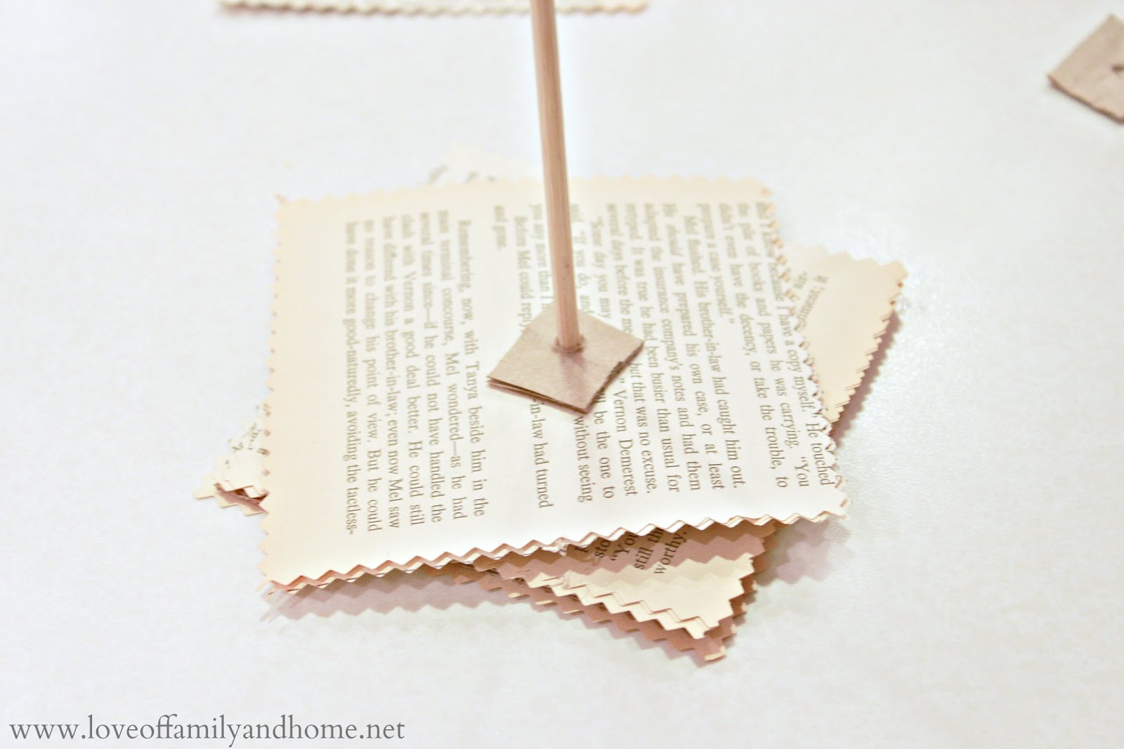 Book Page Christmas Trees {Tutorial} Love of Family & Home