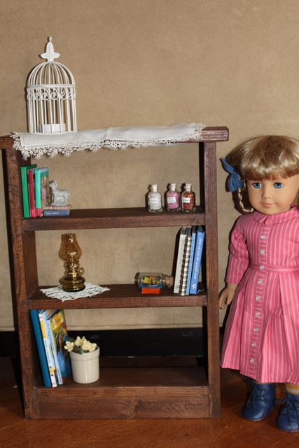 Made Pieces For Reese 18 Doll Large Bookshelf