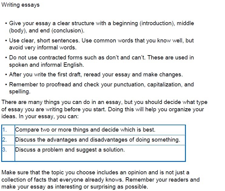 Good advice essay picture