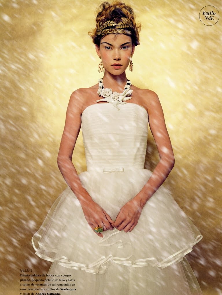 Alexandra Vittekova by Sergi Jasanada for Novias de Espana Magazine