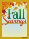 Fall Sale Tags Slotted