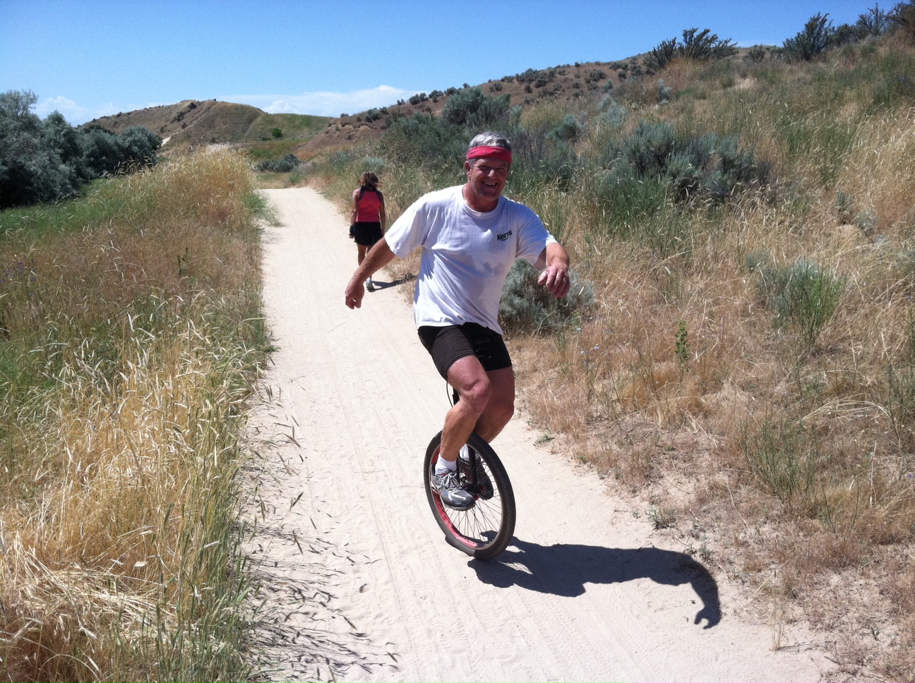 100,000 Feet Up Boise Idaho Mountain Biking Meet Unicycle Guy!